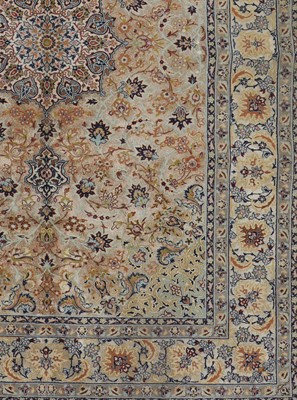 Lot 106 - A Persian silk rug