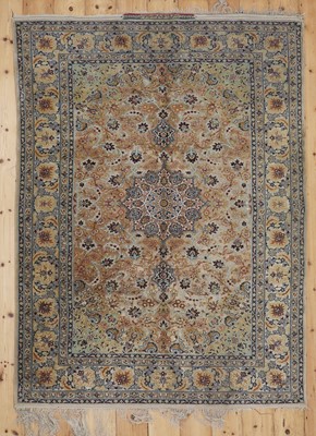 Lot 106 - A Persian silk rug