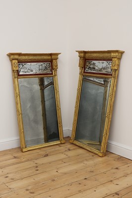 Lot 764 - A pair of gilt-framed wall mirrors