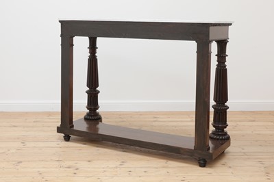 Lot 785 - A rosewood console table