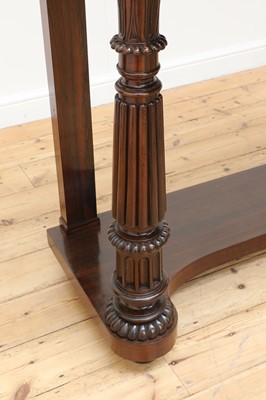 Lot 785 - A rosewood console table