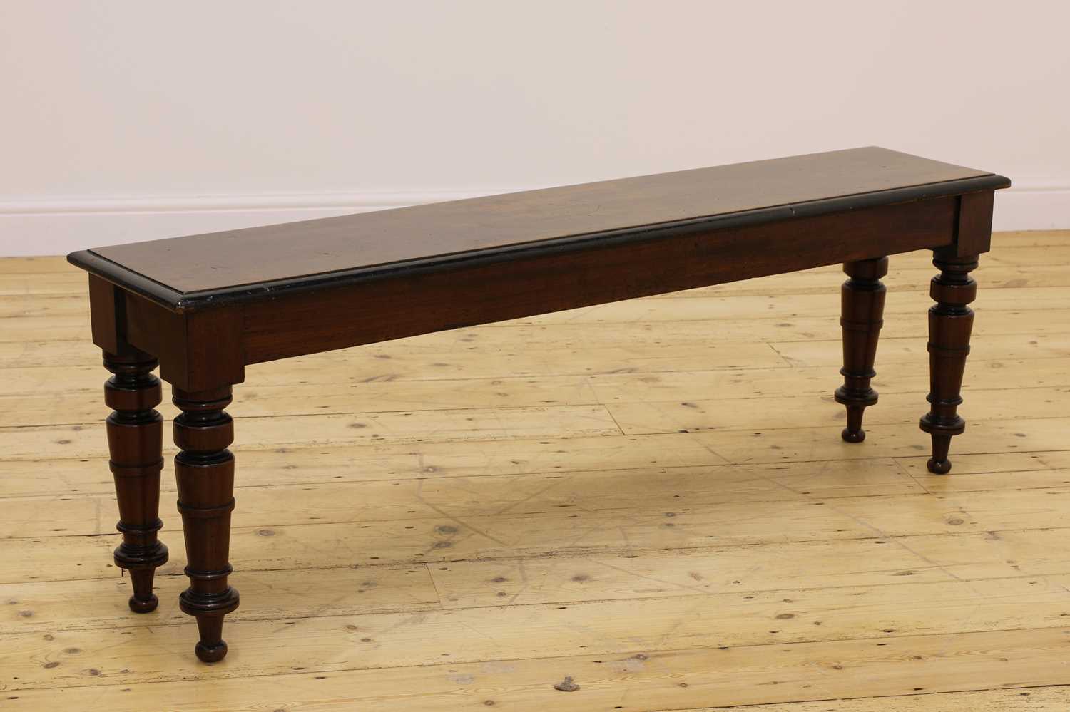 Lot 37 - A Victorian hall bench