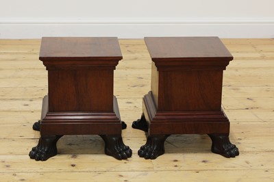 Lot 36 - A pair of mahogany stands