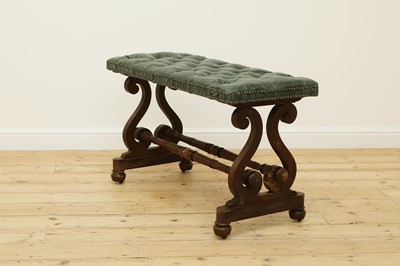 Lot 404 - A mahogany stool