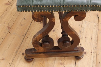 Lot 404 - A mahogany stool