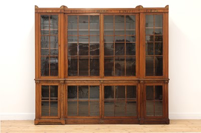 Lot 243 - A mahogany library bookcase