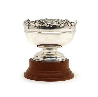 Lot 8 - A Silver Mappin and Webb rose bowl