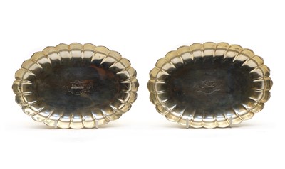 Lot 24 - A pair of Victorian silver oval dishes