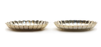 Lot 24 - A pair of Victorian silver oval dishes