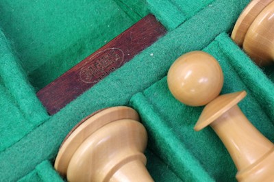Lot 620 - A Staunton Grandmaster chess set by Jaques of London