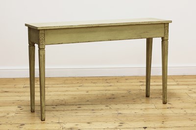 Lot 201 - A painted console table in the Continental taste