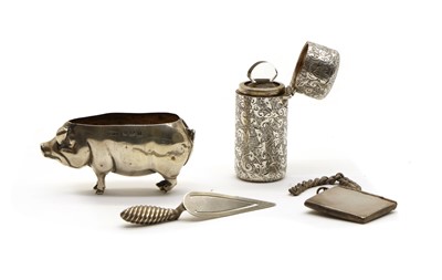 Lot 5 - Four small silver items