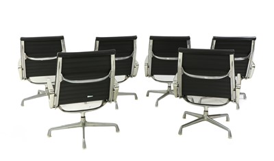 Lot 488 - Three 'EA116' Aluminium Group lobby chairs