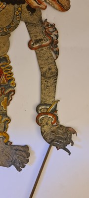 Lot 259 - A collection of Wayang Kulit puppets