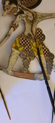 Lot 259 - A collection of Wayang Kulit puppets