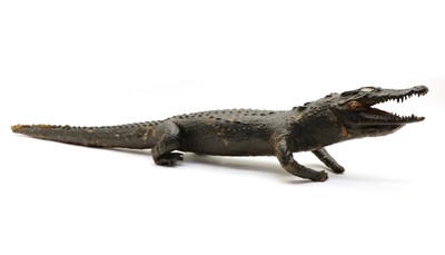 Lot 197 - A small stuffed crocodile
