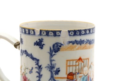 Lot 75 - A 19th century famille rose porcelain mug