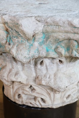 Lot 86 - A Roman marble column capital of the Corinthian order