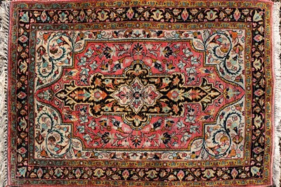 Lot 302 - A Tabriz silk rug