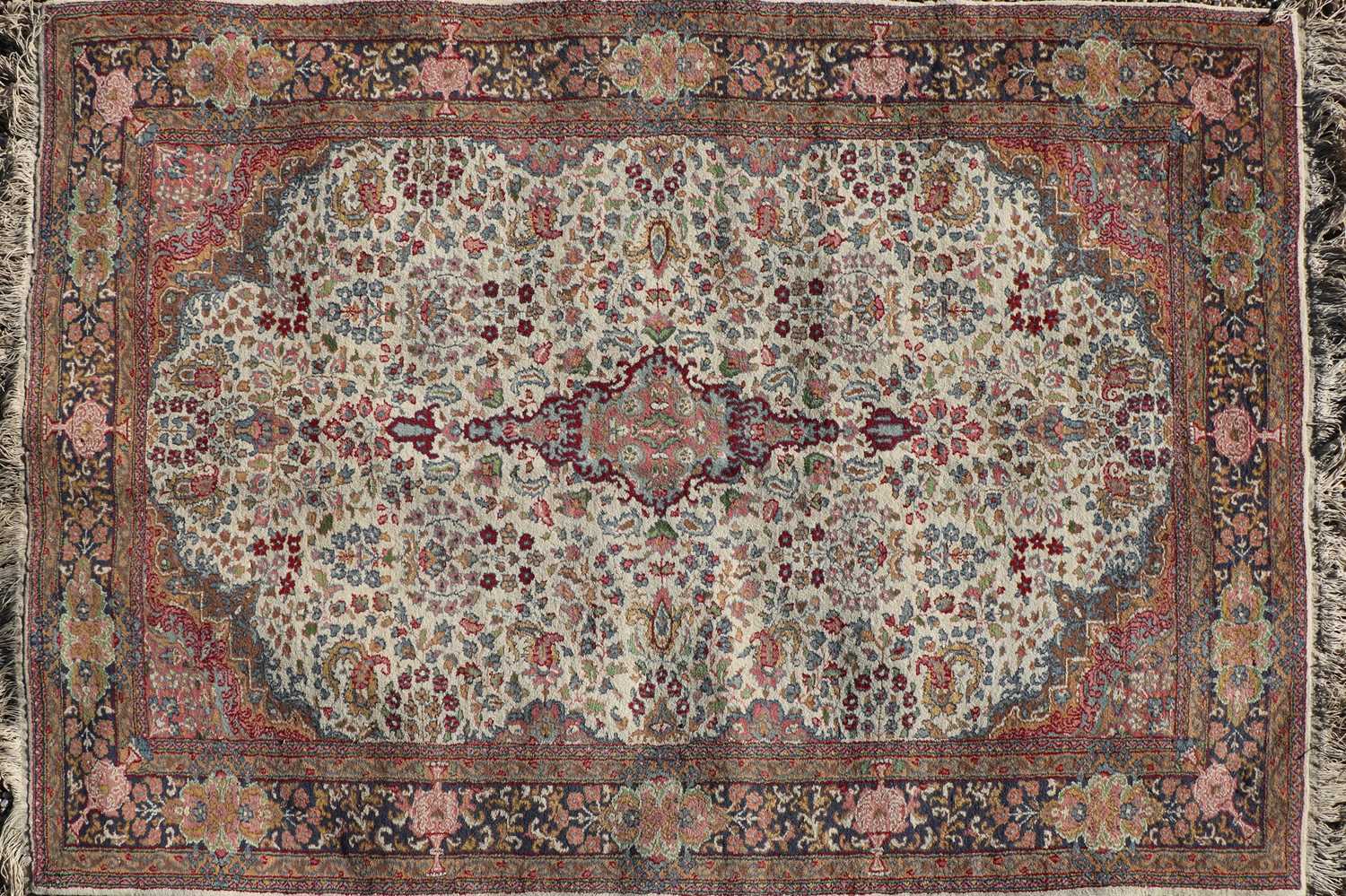 Lot 396 - A Kerman rug