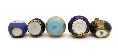 Lot 52 - A collection of miniature porcelain items