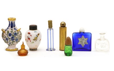 Lot 54 - A collection of decorative scent bottles