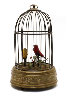 Lot 119 - A singing birdcage automaton