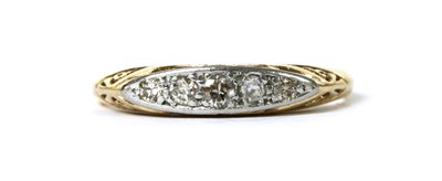 Lot 1008 - A gold diamond ring