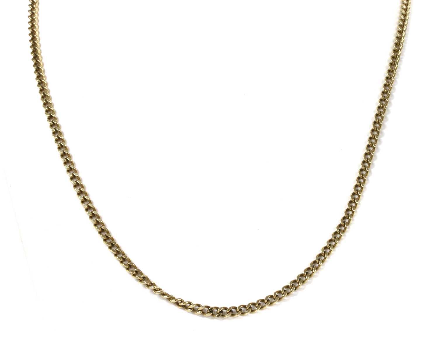 Lot 1167 - A 9ct gold curb link chain