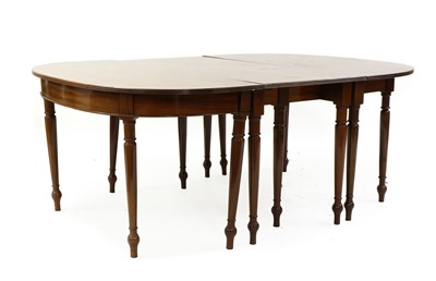 Lot 227 - A George III Cuban mahogany extending dining table