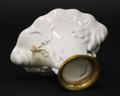 Lot 213 - A Chinese blanc de Chine libation cup