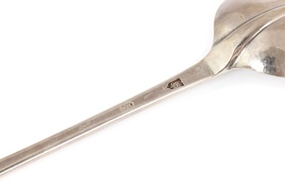 Lot 182 - A large George II silver basting spoon