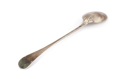 Lot 182 - A large George II silver basting spoon
