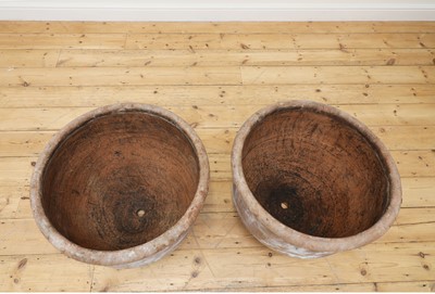 Lot 75 - A pair of terracotta planters