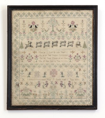 Lot 536 - A Norfolk needlework sampler