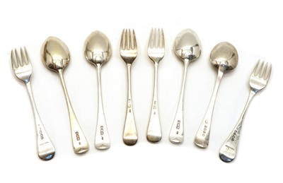 Lot 24 - A collection of silver flatware