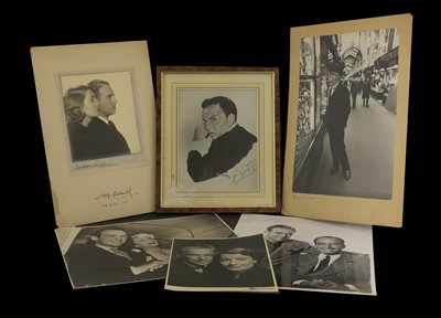 Lot 100 - After Paul Sawyer, a signed photographic print of Frank Sinatra