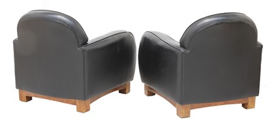 Lot 348 - A pair of Art Deco-style club chairs