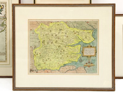 Lot 338 - A collection of engraved and hand coloured maps of Essex