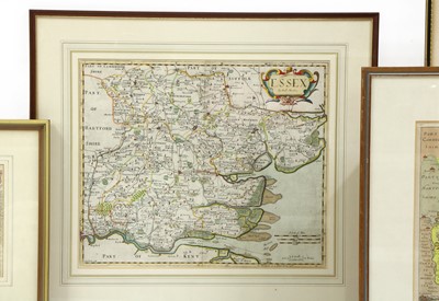 Lot 338 - A collection of engraved and hand coloured maps of Essex