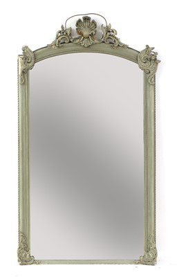 Lot 396 - A large rococo style mirror