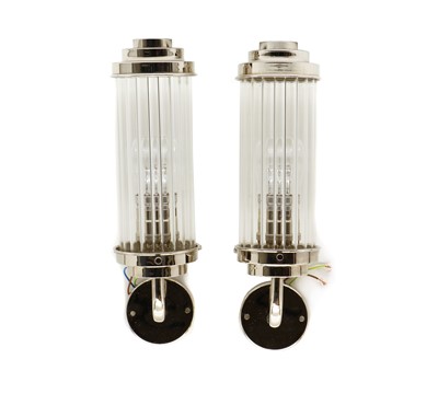 Lot 251 - A pair of Art Deco style wall lights