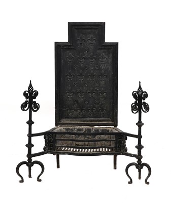 Lot 124 - An Arts and Crafts fireplace by Thomas Elsley