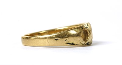 Lot 1012 - A gold three stone vacant ring mount