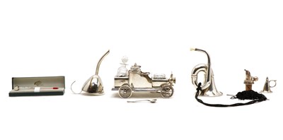 Lot 11 - A silver plated novelty cruet