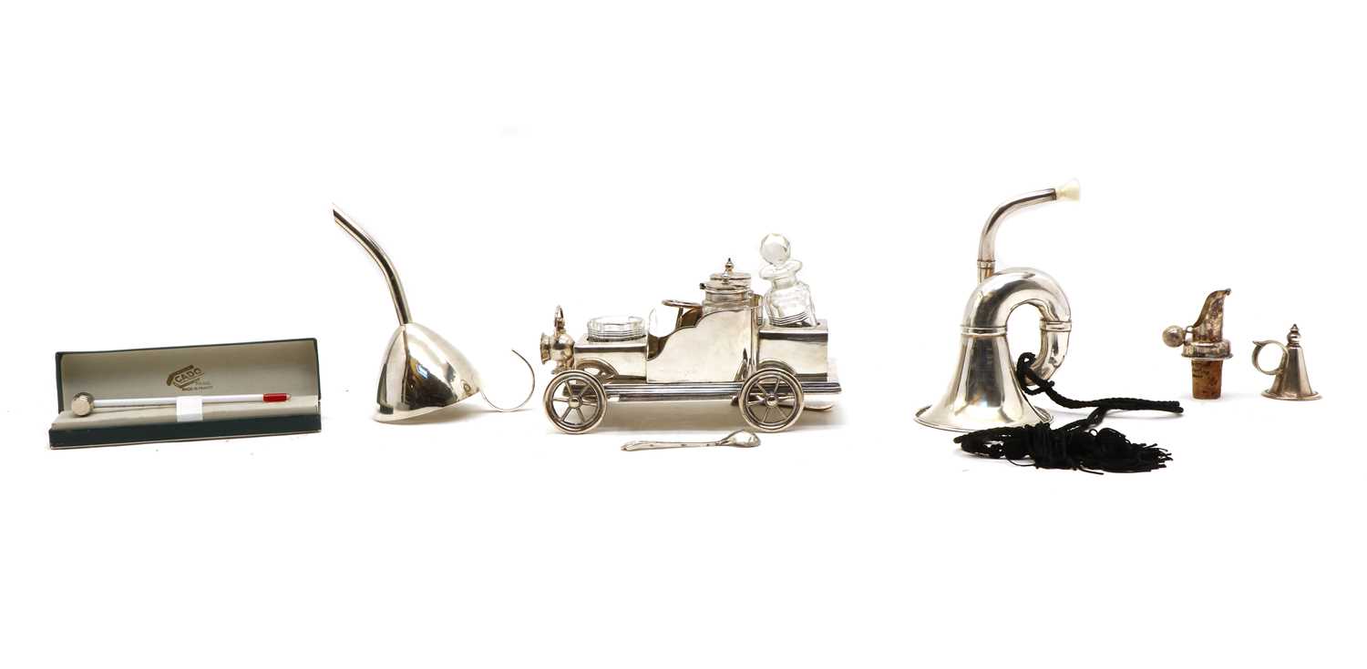 Lot 11 - A silver plated novelty cruet