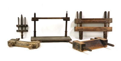 Lot 321 - A collection of bookbinding presses