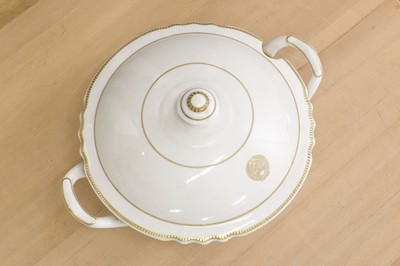 Lot 200 - A Soviet state porcelain six setting dinner service from the Russian Embassy in London