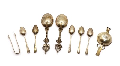 Lot 20 - A pair of silver serving spoons