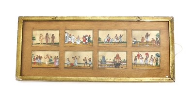 Lot 397 - A collection of eight Indian mica paintings